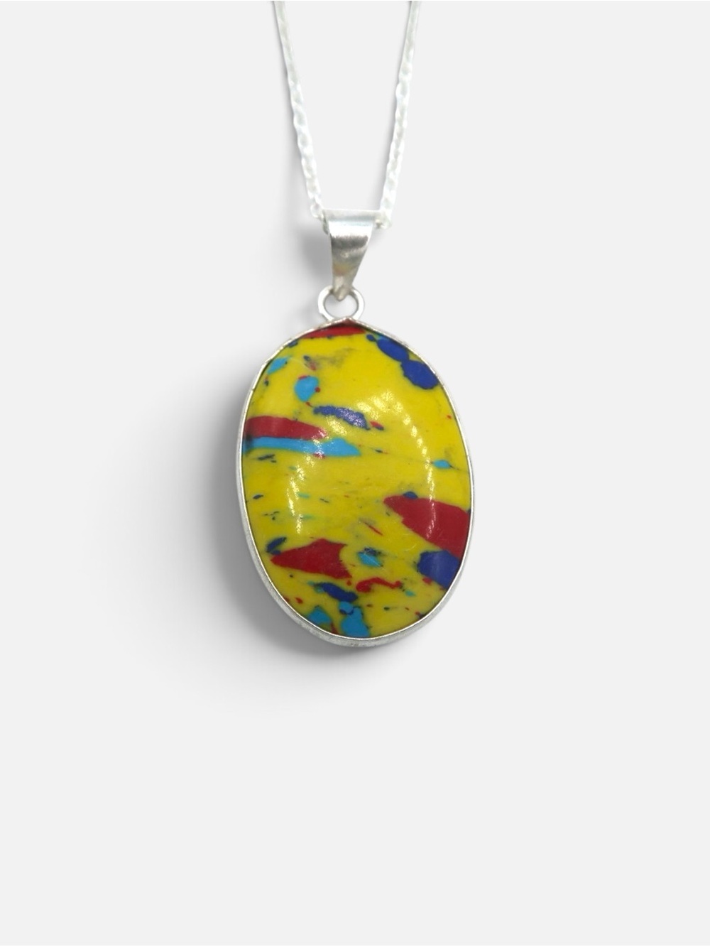 VINTAGE MOSAIC JASPER NECKLACE